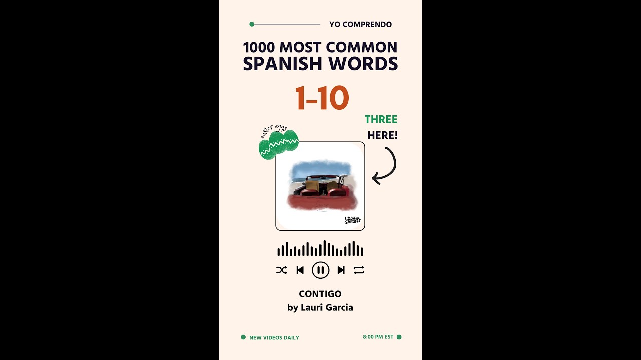 1-10 of 1000 MOST COMMON SPANISH WORDS | Daily Spanish vocabulary | Learn Spanish with Salutami