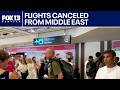 U.S. flights canceled from Middle East