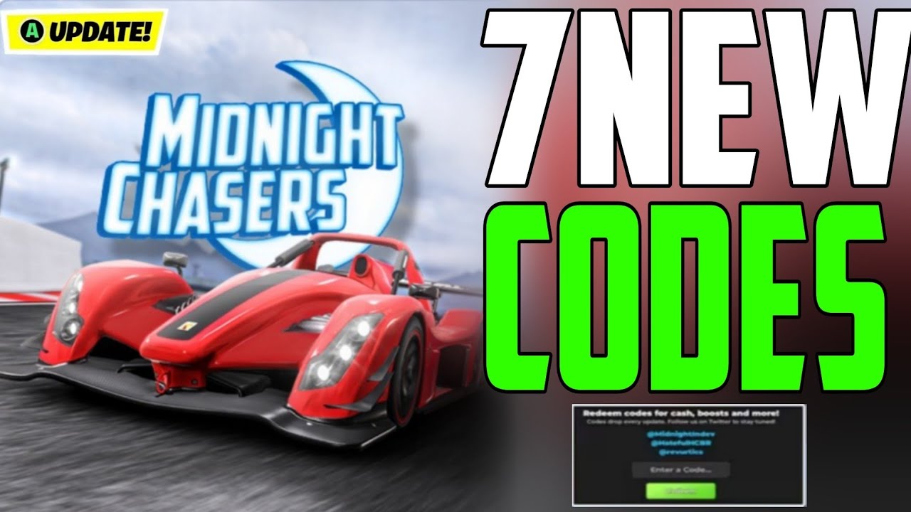 *NEW* ALL WORKING CODES FOR MIDNIGHT CHASERS SEPTEMBER 2025! Roblox ...