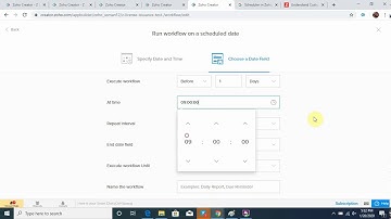 Sending Email Using Scheduler in Zoho Creator Deluge