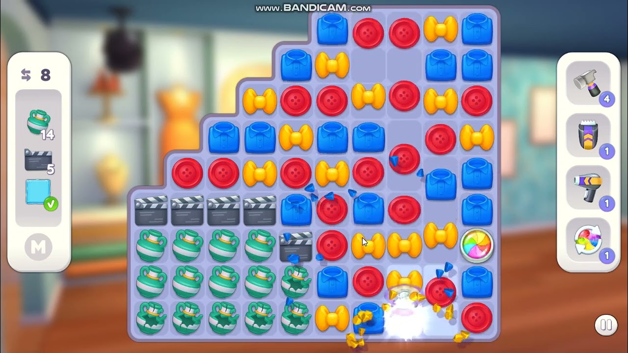 Makeover Match - Swap & Style level 148 no power-ups