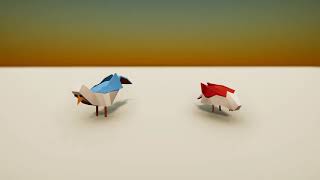 Low poly Birds animations