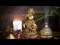 Beautiful brass krishna idol with cow  statuestudio