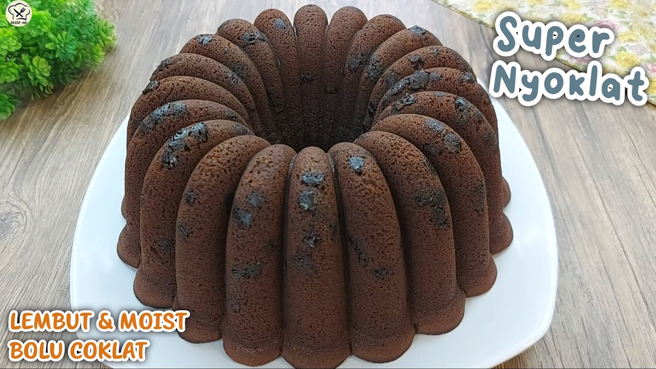 BOLU COKLAT SUPER MOIST EMPUK LEMBUT RASANYA NYOKLAT BANGET | BUTTER CHOCOLATE CAKE
