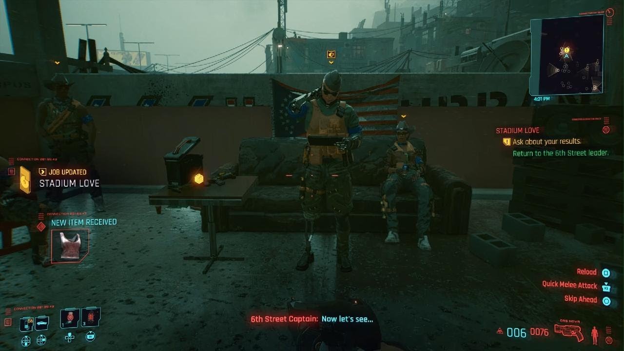 Cyberpunk 2077 Что произойдёт, если сказать 6th Street, что их лидер должен спрыгнуть со здания?