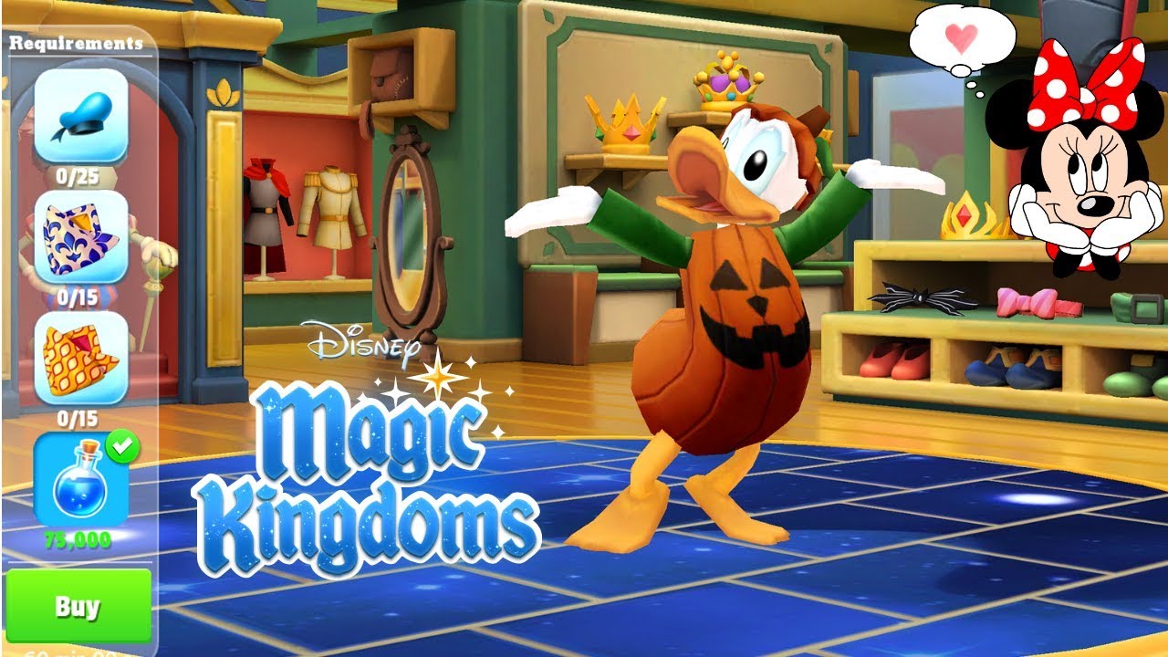 beautycon GET YOUR KINGDOM READY! DONALD'S HALLOWEEN COSTUME Disney Magic Kingdoms Gameplay Walkthrough Ep.295