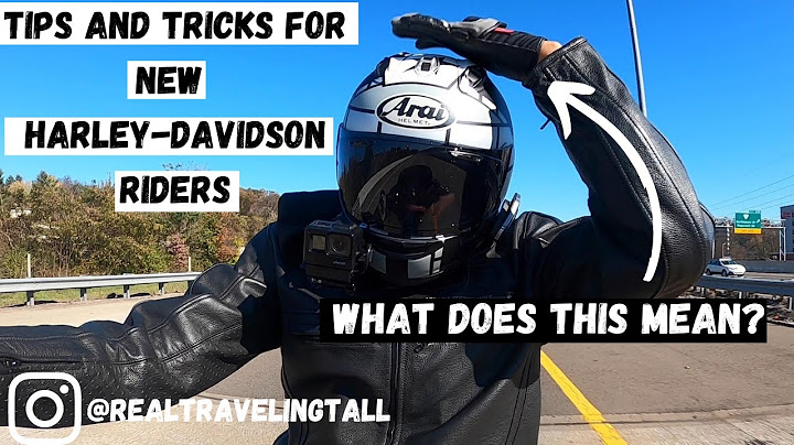 I'll tell you what this means! Tips for new Harley-Davidson riders.