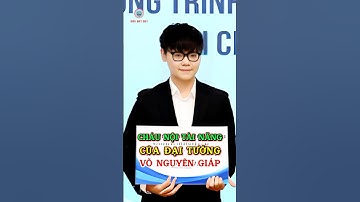 Cháu Nội Tài Năng Của Đại Tướng Võ Nguyên Giáp