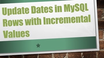 Update Dates in MySQL Rows with Incremental Values
