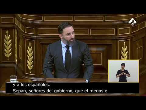 Santiago Abascal acusa al Gobierno de "llenar España de féretros invisibles"