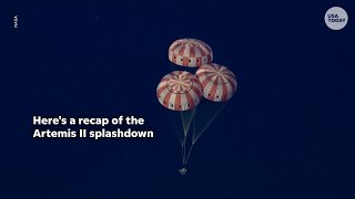 Missed the splashdown? Here’s a recap of Artemis II’s return to Earth
