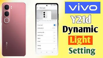 How To Vivo Y21D Dynamic Light Setting🔦 || Vivo Y21d Dynamic Light Not Working || 2025