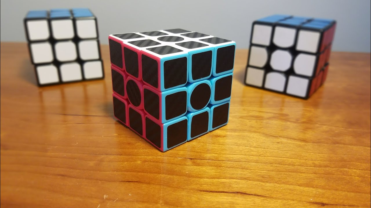 Speed Cube 2x2x2 LSMY Puzzle Magic Cubo Carbon Fiber Sticker Toy
