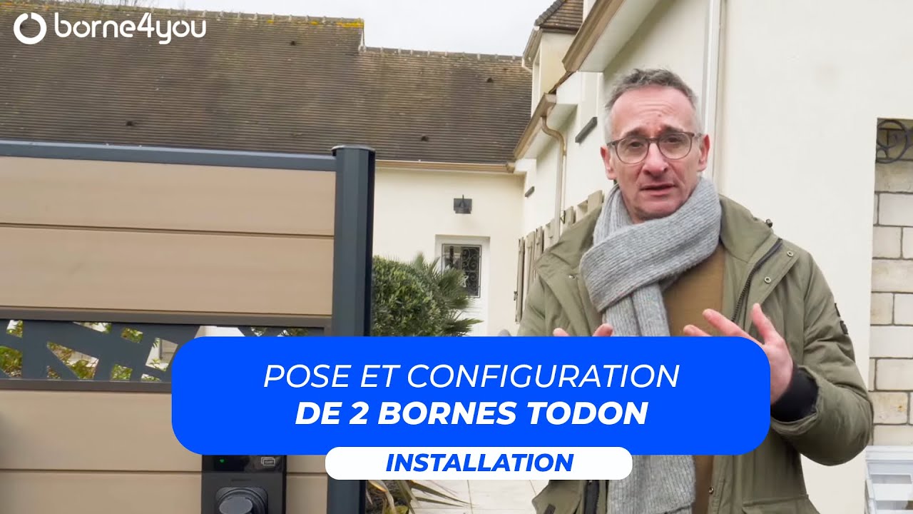 Pose et configuration de 2 bornes recharge TOPDON – Installation + tableau aux normes