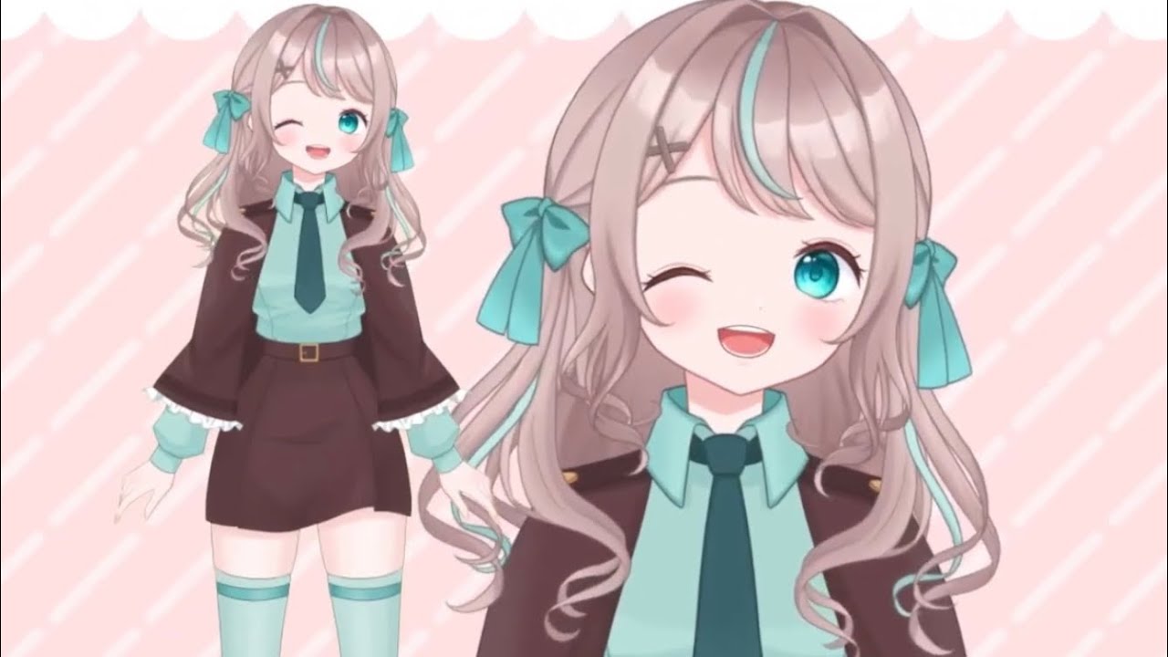 Vtuberモデルサンプル チョコミント - YouTube