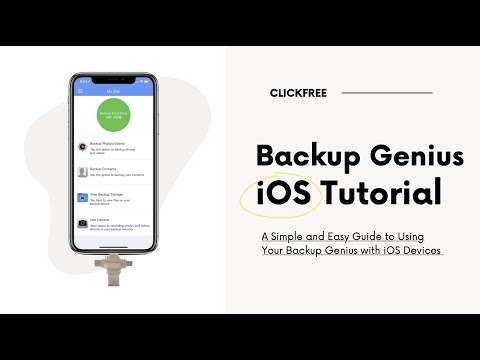 Clickfree Backup Genius iOS Walkthrough