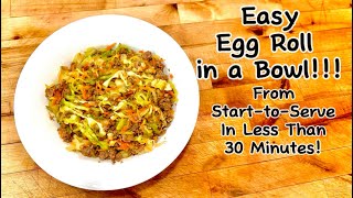 Egg Roll in a Bowl (Fried Cabbage) Recipe: LowCarb, Nutritious & Delicious