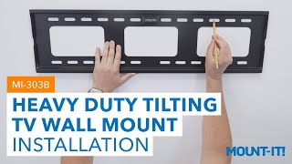 Heavy-Duty Tilting & Locking Low Profile Tv Wall Mount Mi-303B Installation