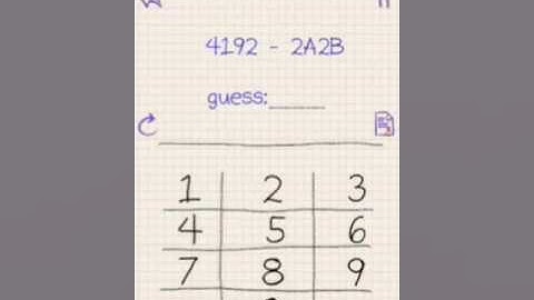 1A2B trailers - iPhone puzzle game