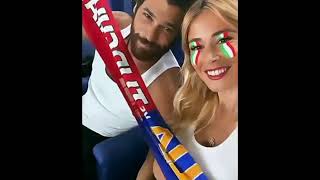 Can Yaman Diletta Leotta football Italy vs Turkey⚽🇮🇹🇹🇷