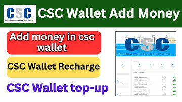 CSC Wallet top-up || CSC Wallet Recharge 2024 || full process of csc wallet recharge