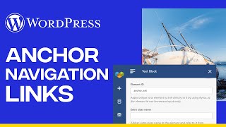 how to make anchor navigation links with wordpress - quick and easy!