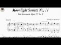 Moonlight Sonata, Second Movement