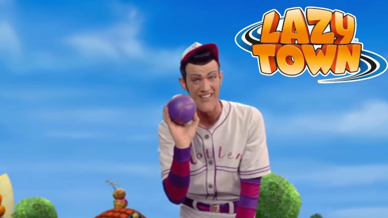 Robbie rotten plays baseball | Lazy Town - YouTube