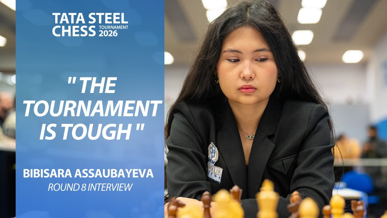 Bibisara Assaubayeva round 8 interview | Tata Steel Challengers 2026