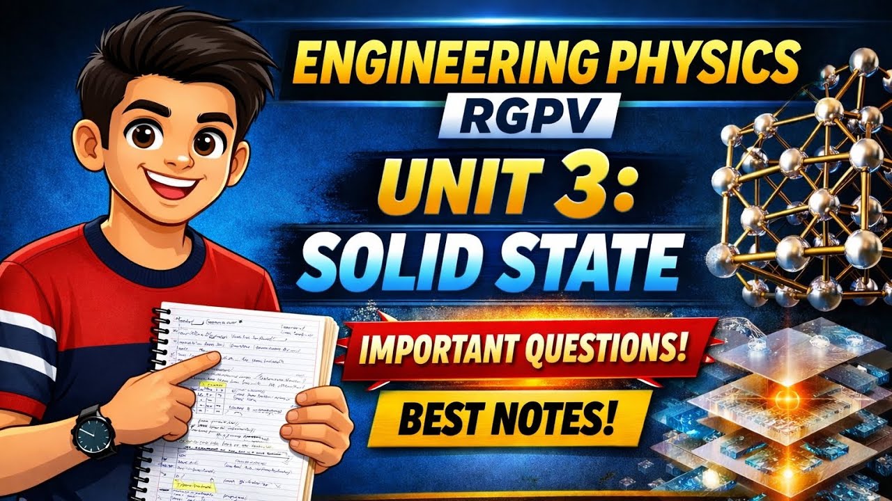 Solid State Physics Unit 3 RGPV | Engineering Physics Easy & Proper ...