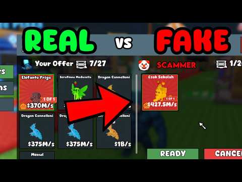 REAL Vs FAKE 1 OF 1s In Roblox Steal A Brainrot.