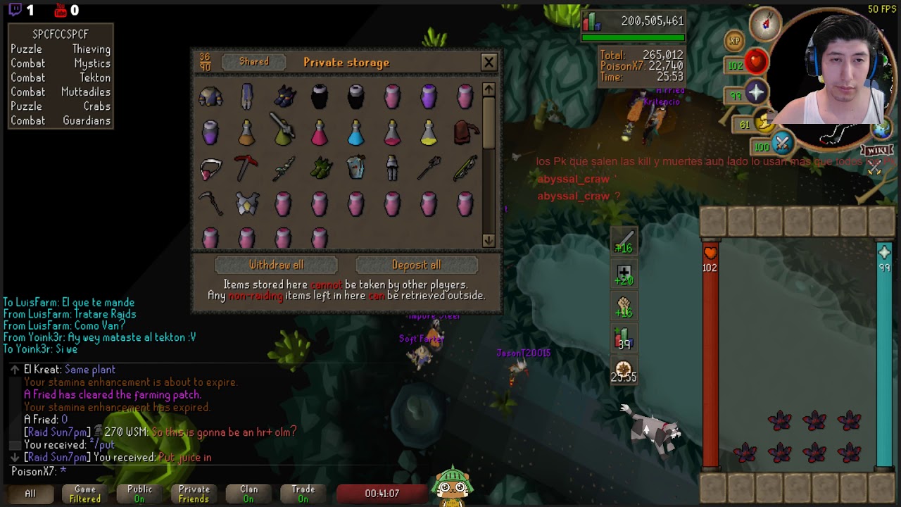 Runescape en una mass cox - YouTube