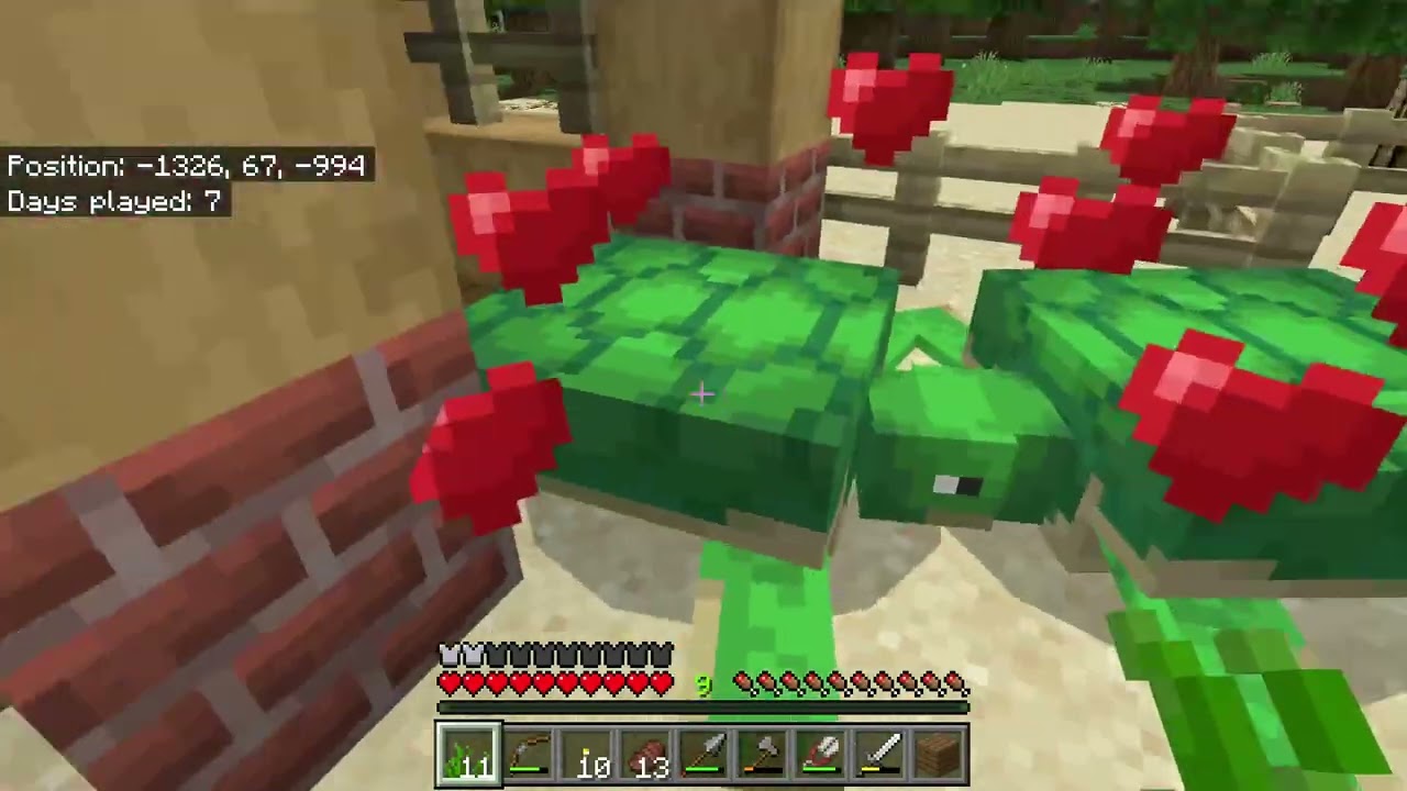 Minecraft survival series ep 4 turtles and treasure