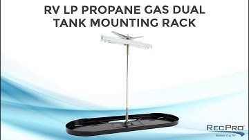 RV LP Propane Gas Dual Tank Mounting Rack