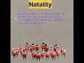 Natality |class12biology  #neet  #kvspgtbiology  #biology