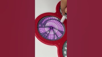 Hypnotizing Geometric Art Unfolds: Mesmerizing Spirograph Patterns #asmr #art #spirograph #shorts