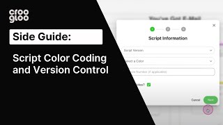 Side Guide: Script Color Coding and Version Control