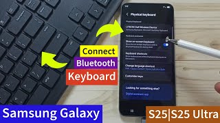 How to Connect Wireless Bluetooth Keyboard to Samsung Galaxy S25 | S25+ | S25 Ultra screenshot 1