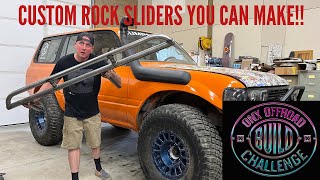 Rock Sliders. Custom made for this Toyota Landcruiser