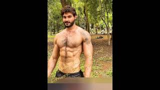 Amazing Hairy Muscle Man Perfect Biggest Hairy Chest Hairy Soulder Hairy Arms an