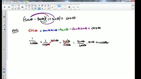 PreCalculus 7.2b Verifying Trig Identities Part 2