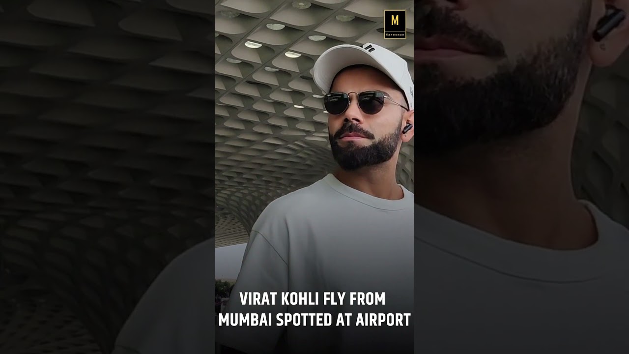 VIRAT KOHLI FLY FROM MUMBAI SPOTTED AT AIRPORT |