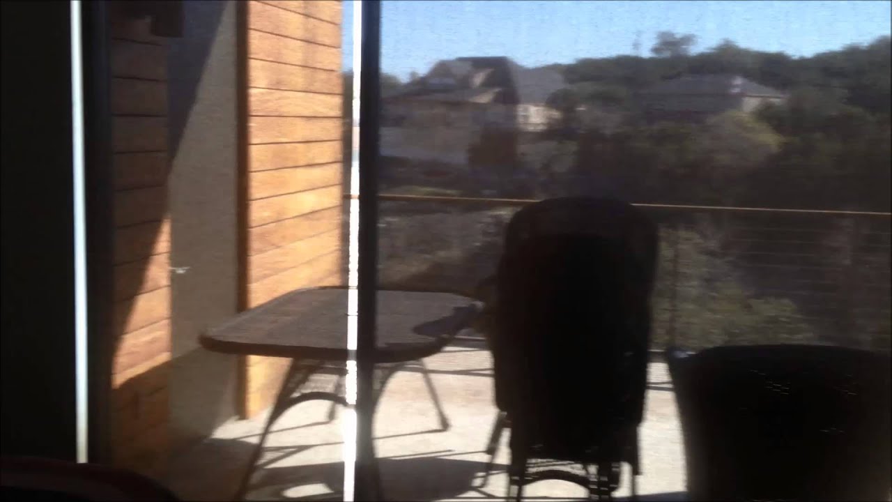 Motorized Screen Roller Shades Somfy Quiet Motors on Lake Travis, Austin, TX