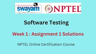 Software Testing  week 1 Assignment 1 solutions || 2023