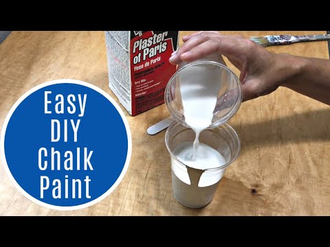 How To Make Chalk Paint with Plaster of Paris - Easy Recipe & Video -  Abbotts At Home