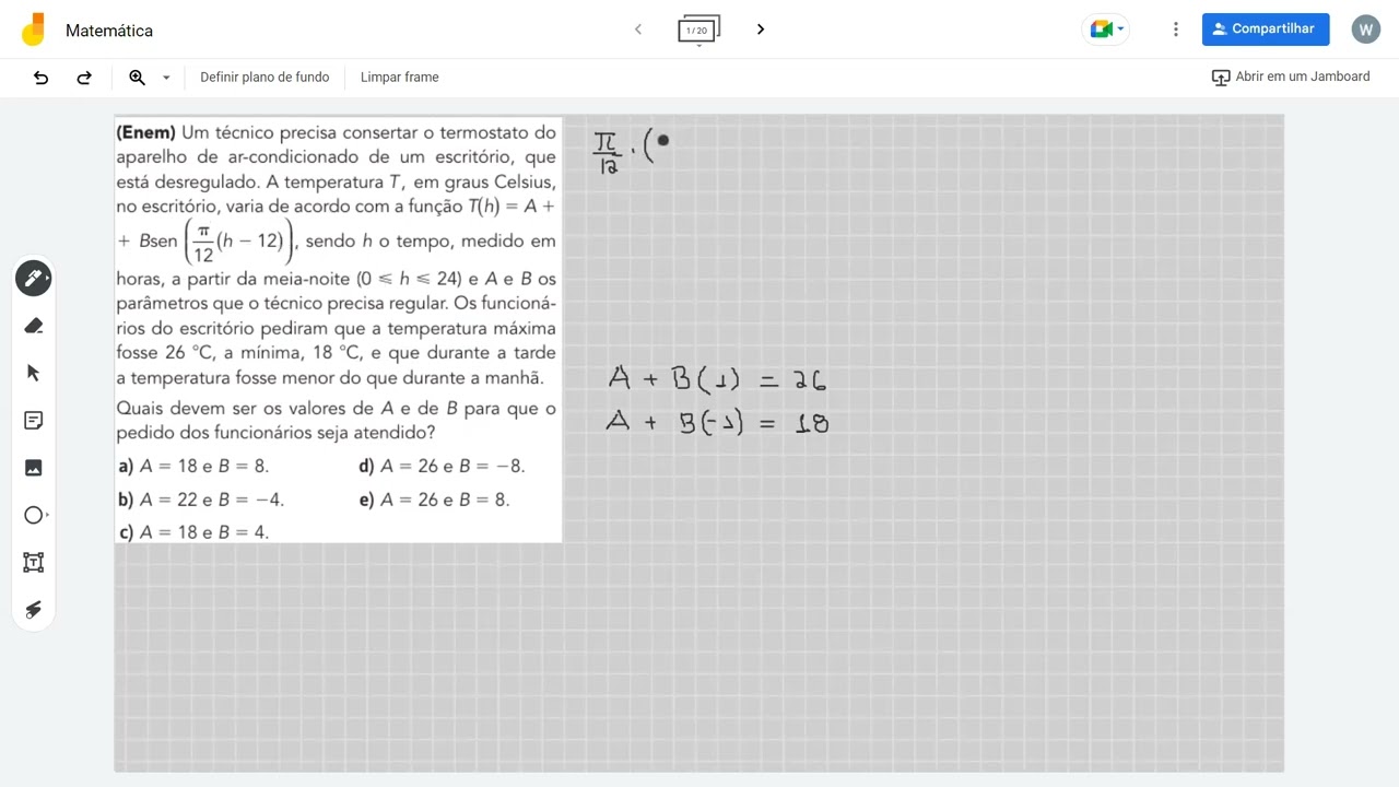 (Enem) Um técnico precisa consertar o termostato do aparelho de ar-condicionado de um escritório