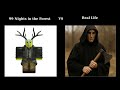 Roblox 99 Nights in the Forest Versus Real Life