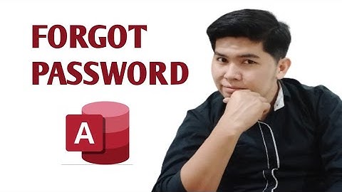 Online forgot password in Microsoft Access