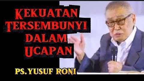 KHOTBAH INSPIRASI IMAN KRISTEN PS.YUSUF RONI