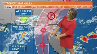 TRACKING ELSA: Latest projected path as of July 5, 12 p.m.